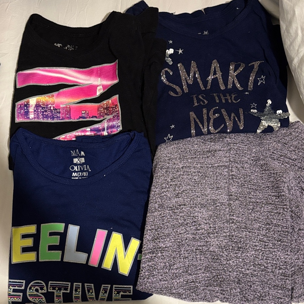 Kids' Blue and Black Graphic Tees bundles